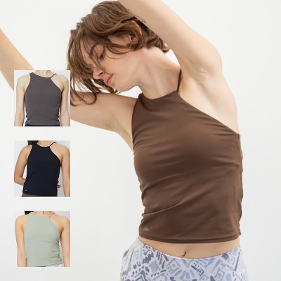 MORE SALE40%OFF【ジュリエ】YOGA FITアシメミドルトップス
