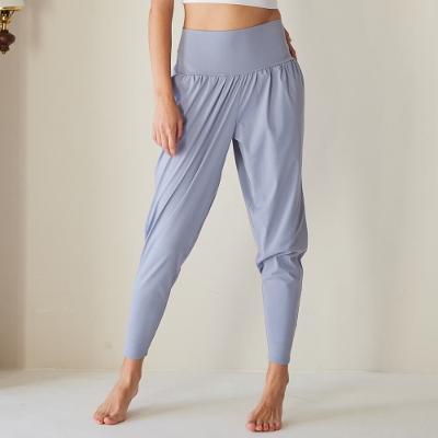 【リナラメール】SALE*30%OFF/サルエルパンツ／ブルー