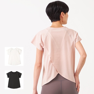 【チャコット】DRY&UVバックアクセントTシャツ