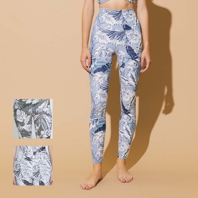 SALE30%OFF【ジュリエ】lauae leafプリントスーパーハイレギンス