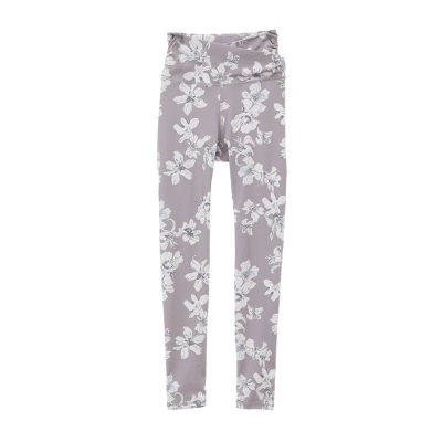 【ジュリエ】優木まおみコラボ商品|Beige flower プリントクロスレギンス