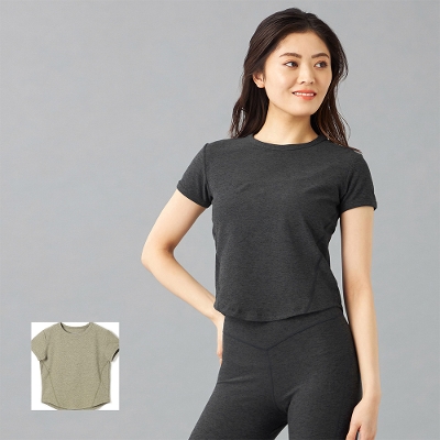 【チャコット】PeachMoku コンパクトTシャツ