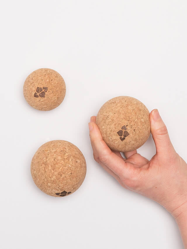 【ハーフムーン】ナチュラルコルクボール（3個セット） 小物雑貨その他 東京ヨガウェア