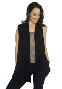 BAMBOO SLEEVELESS CARDIGAN