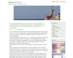 Mark Whitwell先生のブログ 「Heart of Yoga」（英語）