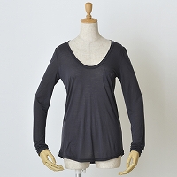 long-sleeve semi-sheer tee
