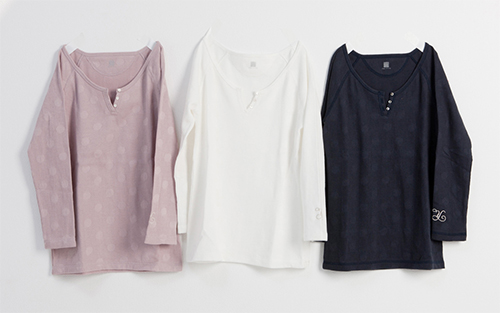 dot henley neck daily tee